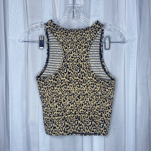 Hollister Scrunch Cheetah Tank Top US Womens M - Picture 5 of 5